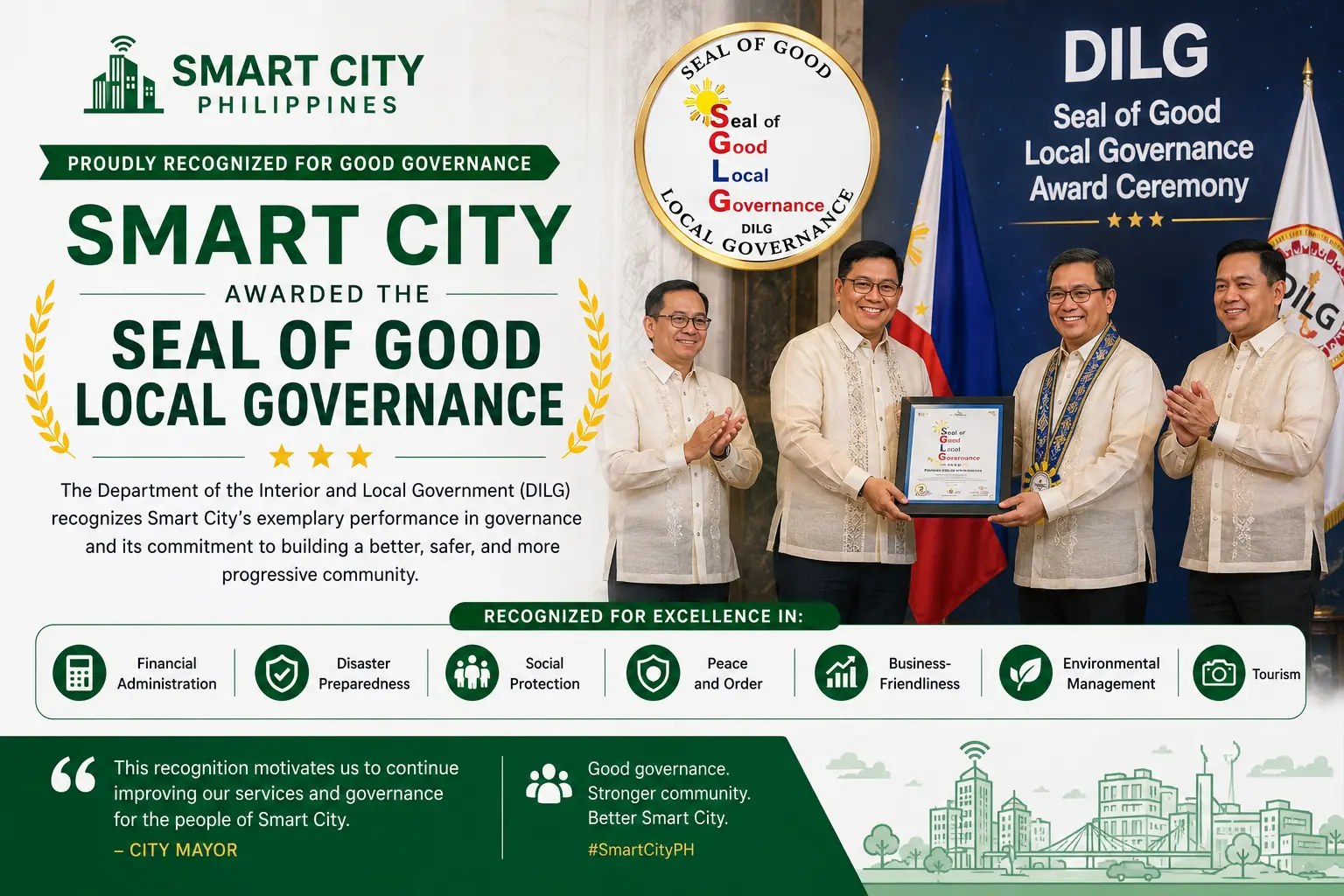 Smart City Receives Seal of Good Local Governance